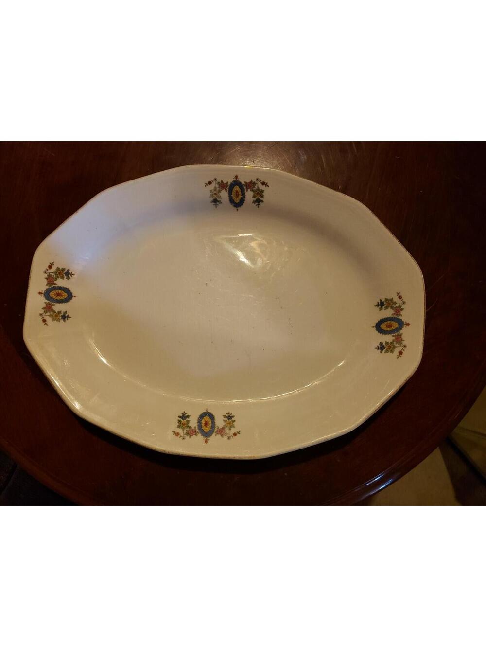 Bone China Serving Platter White Decorative Collectible Replacement